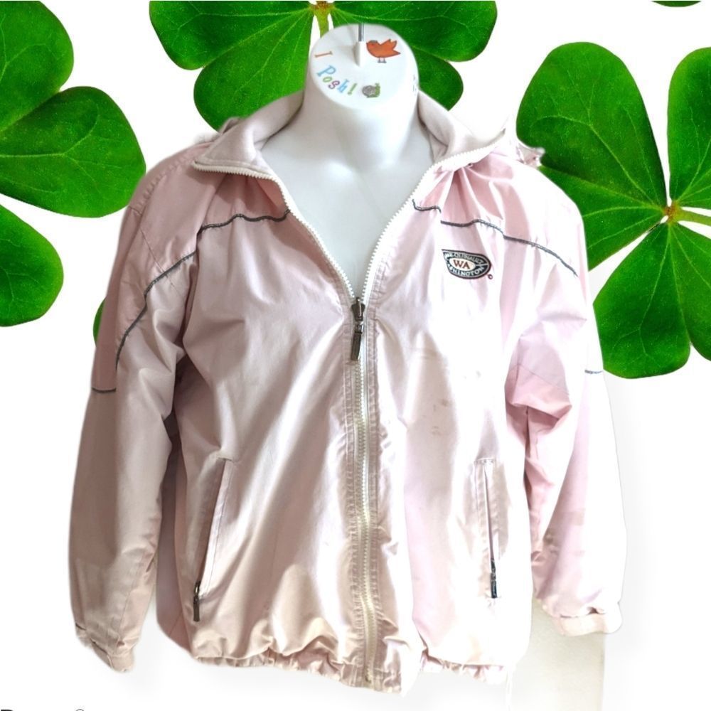 Cheneral Sports Reversible Women's Removable Hood Zip up Fleece Coat.